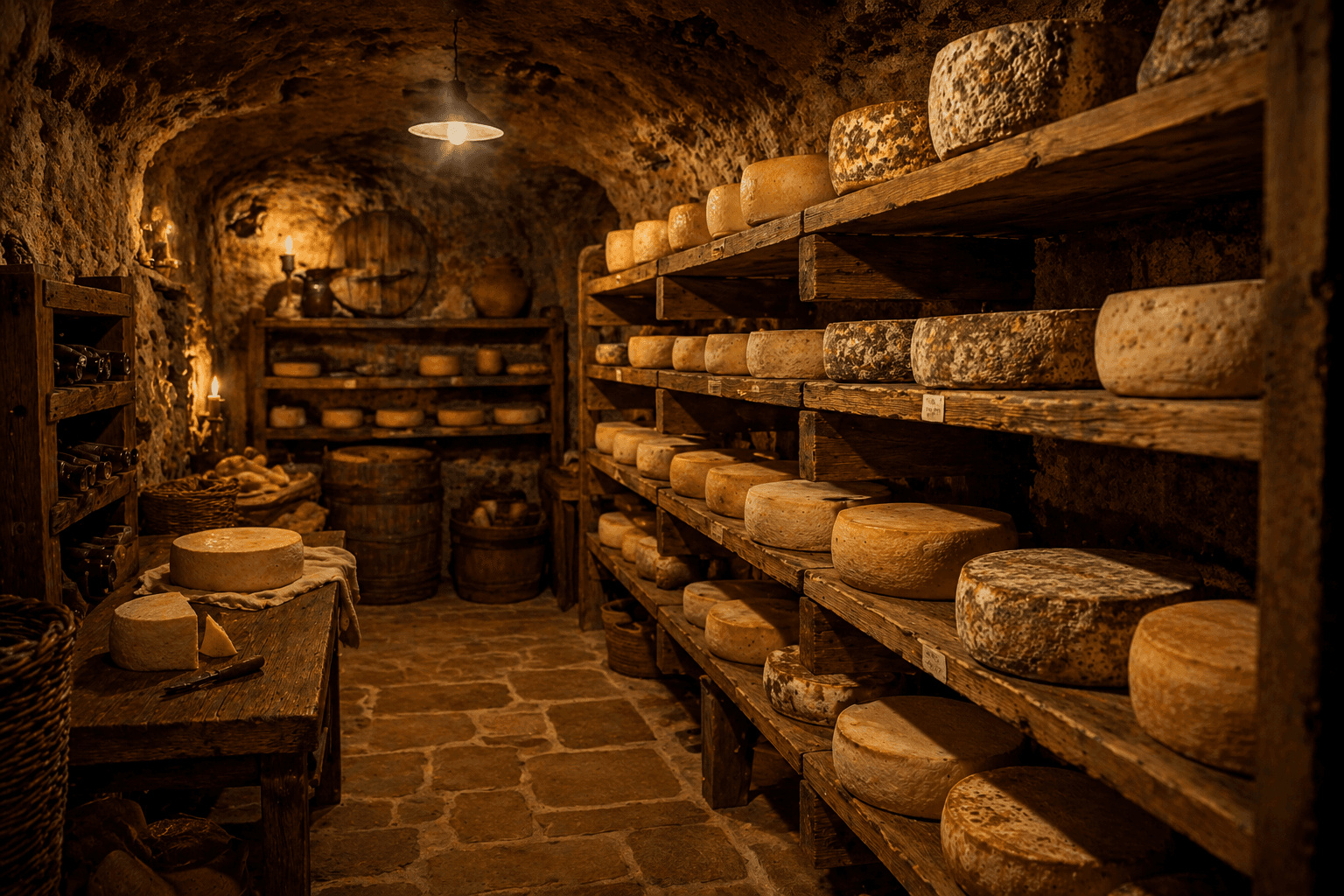 La cave d'affinage